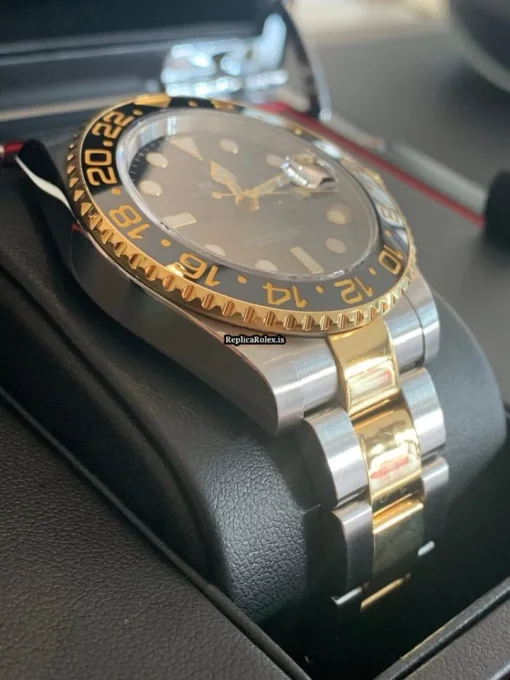 Fantastic Fake Rolex Gmt-master II 116713ln Caliber 3186 Automatic Movement 40mm Gold/steel Case Mens/unisex Watch - Image 4