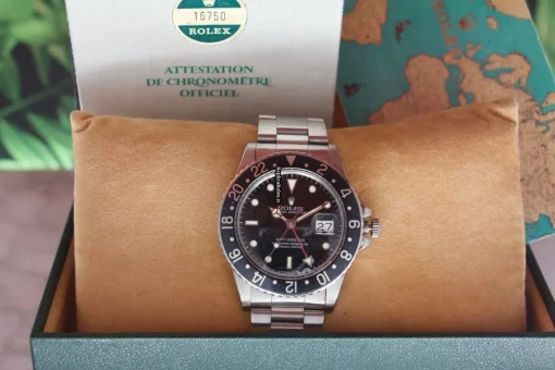 Stylish Imitation Rolex Gmt-master 16750 Caliber 3075 Automatic Movement 40mm Steel Case Mens/unisex Watch