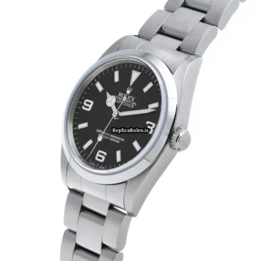 Design Replica Rolex Explorer 14270 Caliber 3000 Automatic Movement 36mm Steel Case Watch - Image 2