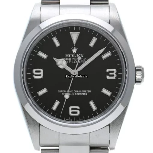 Design Replica Rolex Explorer 14270 Caliber 3000 Automatic Movement 36mm Steel Case Watch - Image 5