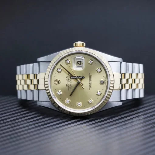Nice Replica Rolex Datejust 16233 Caliber 3135 Automatic Movement 36x42mm Gold/steel Case Mens/unisex Watch - Image 2