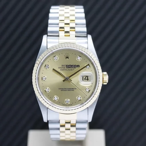 Nice Replica Rolex Datejust 16233 Caliber 3135 Automatic Movement 36x42mm Gold/steel Case Mens/unisex Watch - Image 3