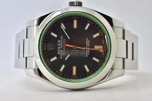 Design Replica Rolex Milgauss 116400gv Automatic Movement 40mm Steel Case Mens/unisex Watch