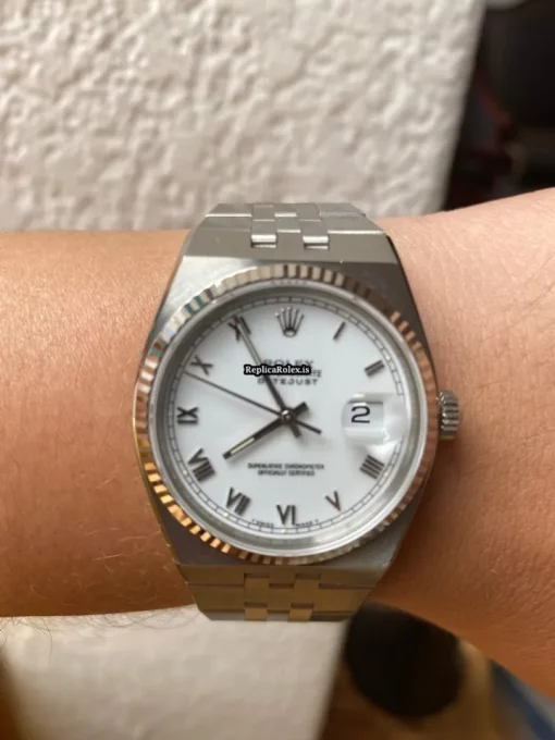 Wonderful Replica Rolex Datejust Oysterquartz 17000 Caliber 5035 Quartz Movement 36x42mm Steel Case Mens/unisex Watch - Image 8