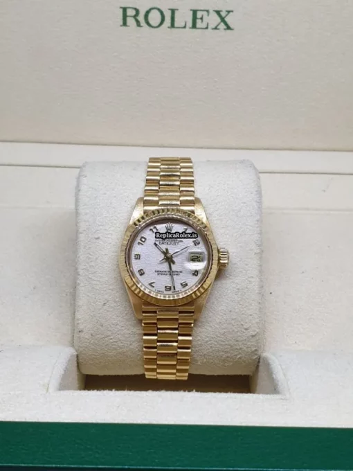 Lovely Replica Rolex Lady-datejust 69178 Caliber 2135 Automatic Movement 26mm Yellow Gold Case Womens Watch