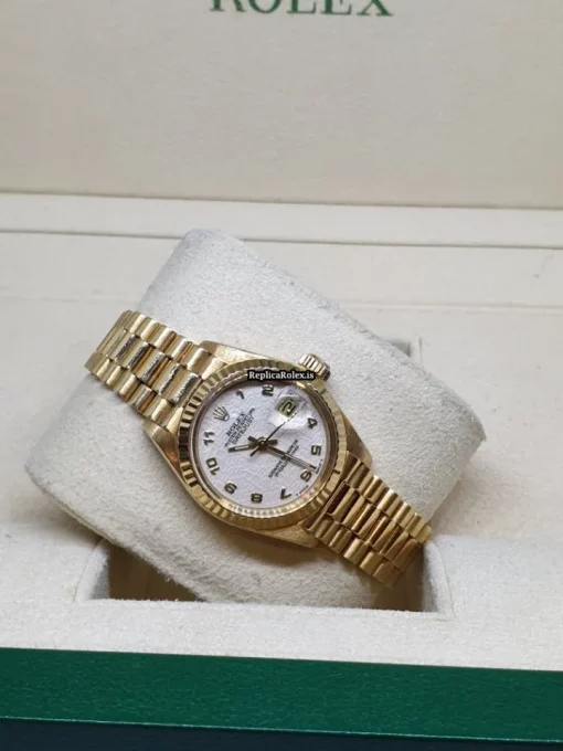 Lovely Replica Rolex Lady-datejust 69178 Caliber 2135 Automatic Movement 26mm Yellow Gold Case Womens Watch - Image 2