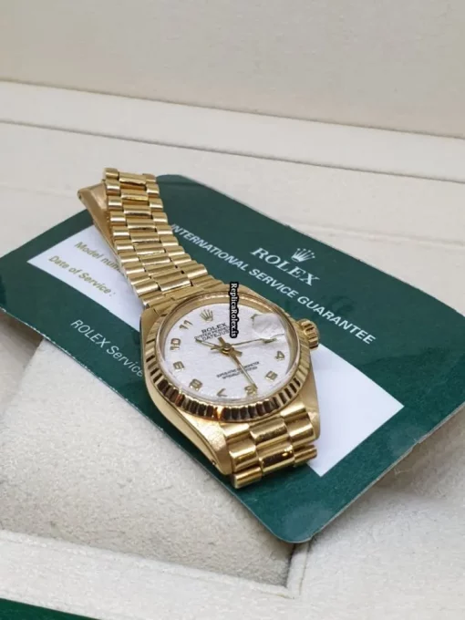 Lovely Replica Rolex Lady-datejust 69178 Caliber 2135 Automatic Movement 26mm Yellow Gold Case Womens Watch - Image 8