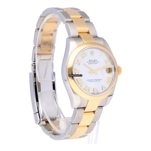 Perfect Fake Rolex Lady-datejust 178243 Automatic Movement 31mm Gold/steel Case Womens Watch - Image 8