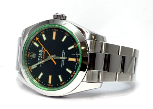 Popular Replica Rolex Milgauss 116400gv Caliber 3131 Automatic Movement 40mm Steel Case Mens/unisex Watch - Image 2