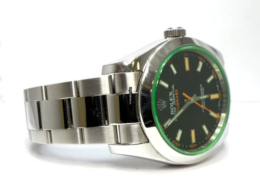 Popular Replica Rolex Milgauss 116400gv Caliber 3131 Automatic Movement 40mm Steel Case Mens/unisex Watch - Image 3