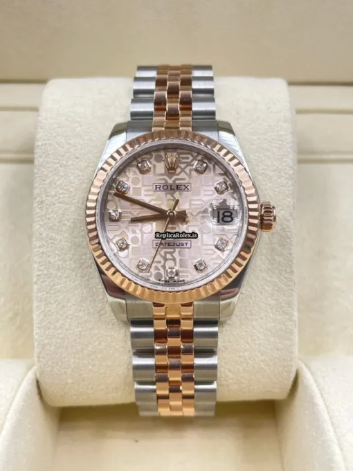 1:1 Replica Rolex Lady-datejust 178271 Caliber 2235 Automatic Movement 31mm Steel Case Womens Watch - Image 3