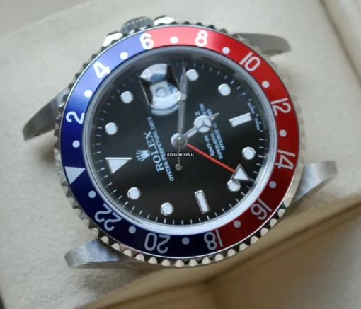 Top Replica Rolex Gmt-master II 16710t Caliber 3185 Automatic Movement 40mm Steel Case Mens/unisex Watch - Image 9