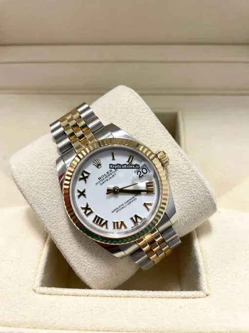 High Quality Replicas Rolex Lady-datejust 178273 Caliber 2235 Automatic Movement 31mm Gold/steel Case Womens Watch - Image 3