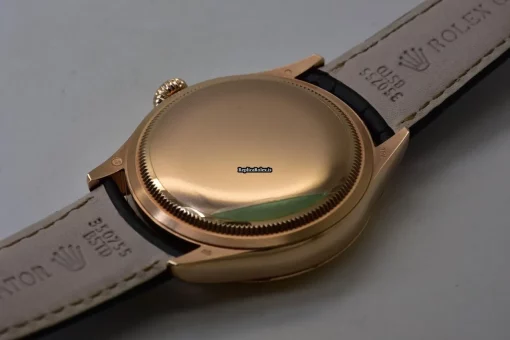 Neat Fake Rolex Cellini Dual Time 50525 Automatic Movement 39mm Rose Gold Case Mens/unisex Watch - Image 6