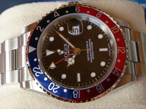 Defect Fake Rolex Gmt-master II 16710 Automatic Movement Steel Case Watch - Image 12