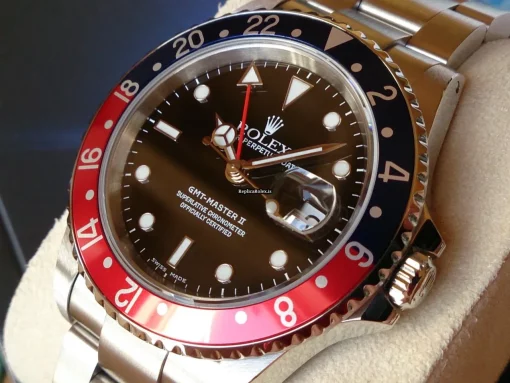 Defect Fake Rolex Gmt-master II 16710 Automatic Movement Steel Case Watch - Image 13