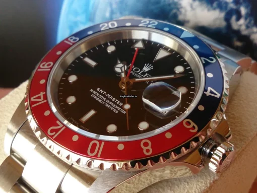 Defect Fake Rolex Gmt-master II 16710 Automatic Movement Steel Case Watch - Image 5