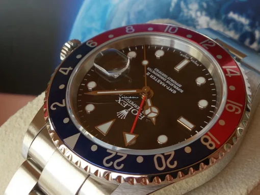 Defect Fake Rolex Gmt-master II 16710 Automatic Movement Steel Case Watch - Image 6