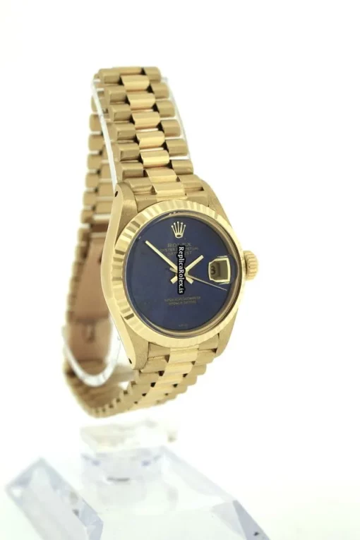 Discount Replica Rolex Lady-datejust 6917 Automatic Movement 26mm Yellow Gold Case Womens Watch - Image 4