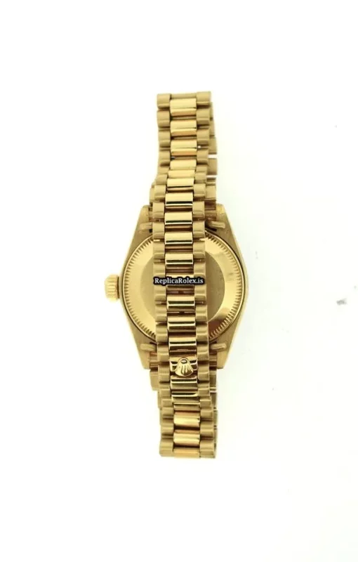 Discount Replica Rolex Lady-datejust 6917 Automatic Movement 26mm Yellow Gold Case Womens Watch - Image 7