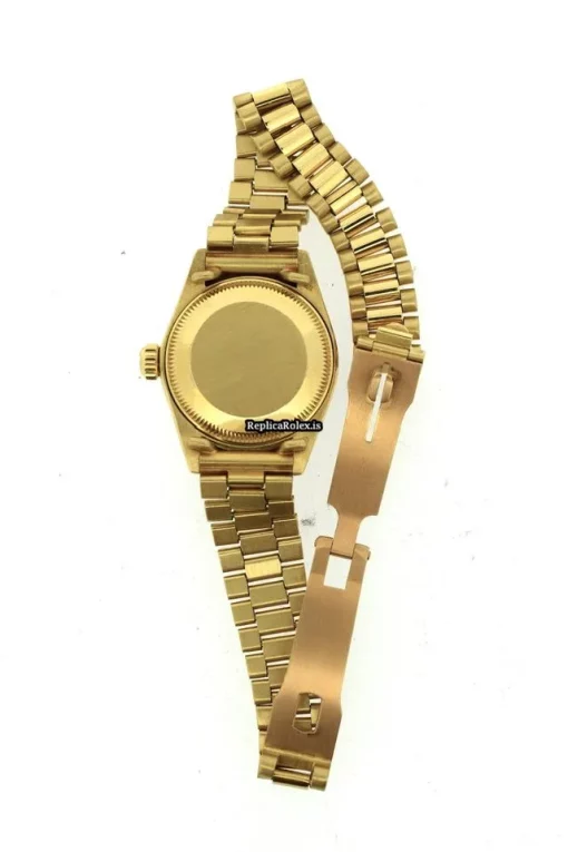 Discount Replica Rolex Lady-datejust 6917 Automatic Movement 26mm Yellow Gold Case Womens Watch - Image 8