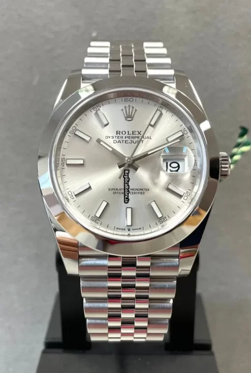 Durable Fake Rolex Datejust 126300 Caliber 3235 Automatic Movement 41x48mm Steel Case Mens/unisex Watch - Image 3