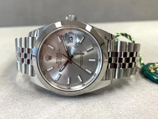 Durable Fake Rolex Datejust 126300 Caliber 3235 Automatic Movement 41x48mm Steel Case Mens/unisex Watch - Image 5