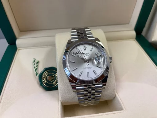 Durable Fake Rolex Datejust 126300 Caliber 3235 Automatic Movement 41x48mm Steel Case Mens/unisex Watch - Image 9