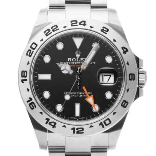 High-end Fake Rolex Explorer II 216570 Caliber 3187 Automatic Movement 42mm Steel Case Watch - Image 6