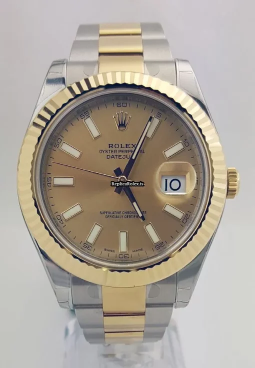 Remarkable Replica Rolex Datejust II 116333 Automatic Movement 41mm Gold/steel Case Mens/unisex Watch