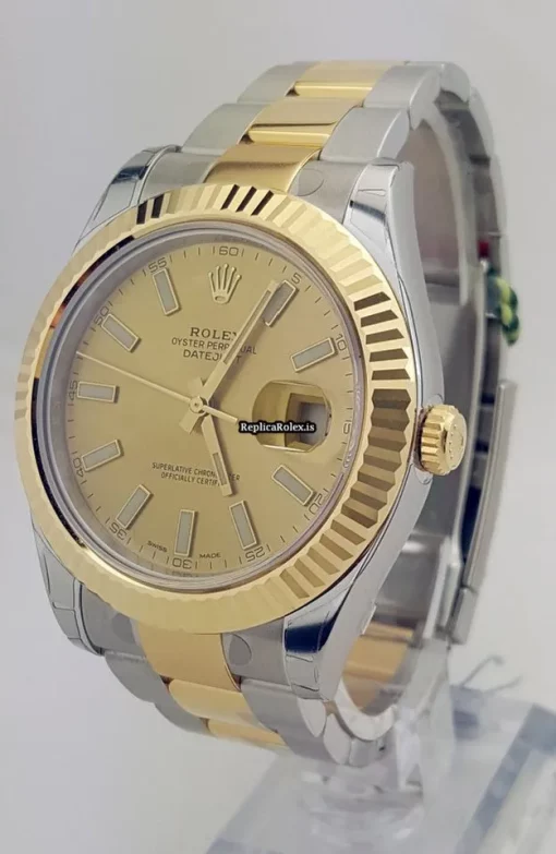 Remarkable Replica Rolex Datejust II 116333 Automatic Movement 41mm Gold/steel Case Mens/unisex Watch - Image 2