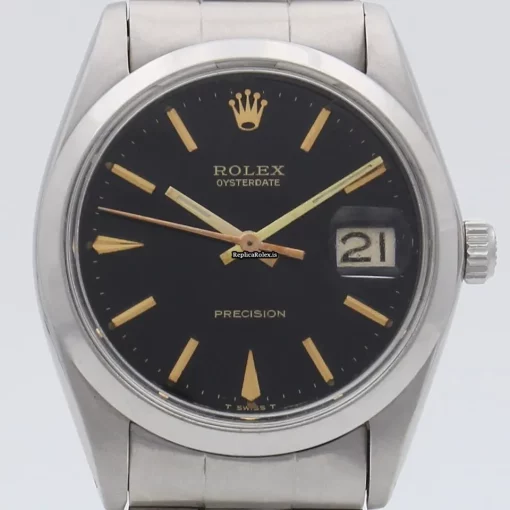 Offering Replica Rolex Oyster Precision 6694 Caliber 1225 Manual Winding Movement 34x40mm Steel Case Mens/unisex Watch