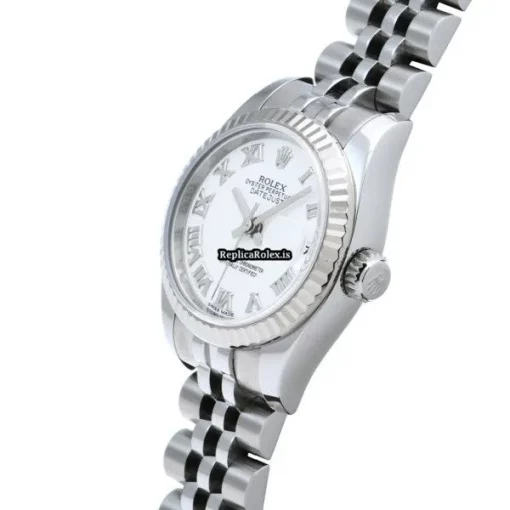 Perfect Replica Rolex Lady-datejust 179174 Automatic Movement 26mm Steel Case Womens Watch - Image 2