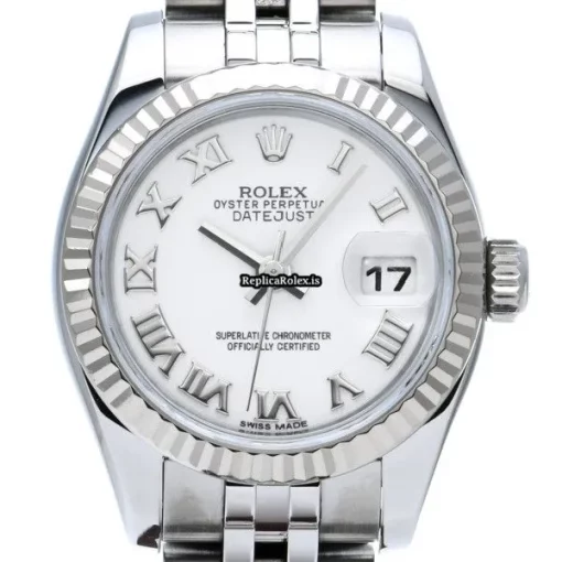 Perfect Replica Rolex Lady-datejust 179174 Automatic Movement 26mm Steel Case Womens Watch - Image 6