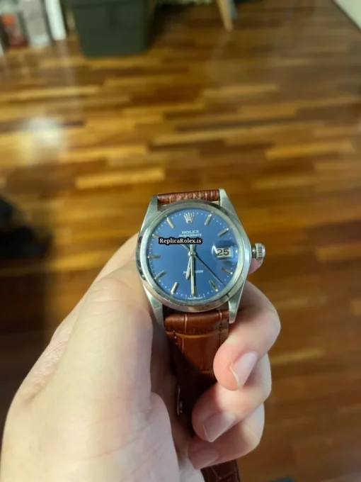 Fabulous Fake Rolex Oyster Precision 6694 Caliber 1225 Manual Winding Movement 34x40mm Steel Case Mens/unisex Watch - Image 6