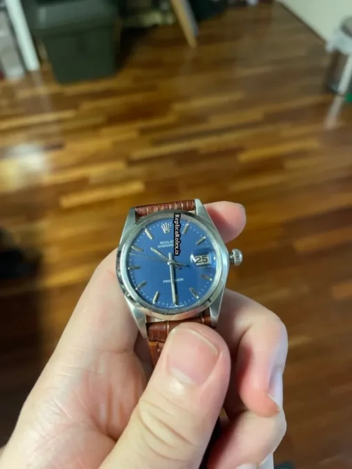 Fabulous Fake Rolex Oyster Precision 6694 Caliber 1225 Manual Winding Movement 34x40mm Steel Case Mens/unisex Watch - Image 7