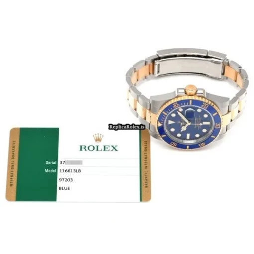 Offering Replica Rolex Submariner Date 116613lb Caliber 3135 Automatic Movement 40mm Steel Case Watch - Image 5