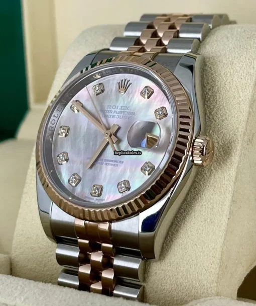 Affordable Fakes Rolex Datejust 116231 Caliber 3135 Automatic Movement 36mm Gold/steel Case Mens/unisex Watch - Image 10