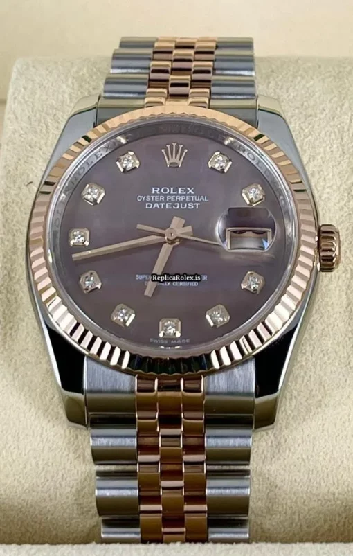 Affordable Fakes Rolex Datejust 116231 Caliber 3135 Automatic Movement 36mm Gold/steel Case Mens/unisex Watch - Image 2