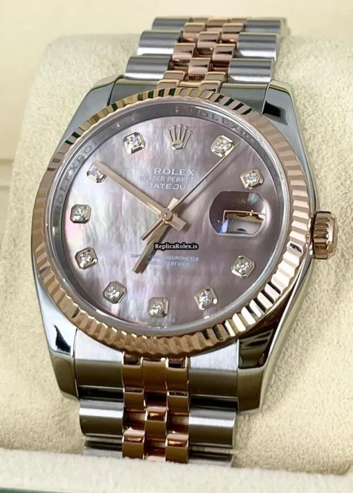 Affordable Fakes Rolex Datejust 116231 Caliber 3135 Automatic Movement 36mm Gold/steel Case Mens/unisex Watch - Image 9