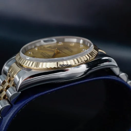 Distinctive Replica Rolex Datejust 16233 Caliber 3135 Automatic Movement 36mm Gold/steel Case Mens/unisex Watch - Image 3