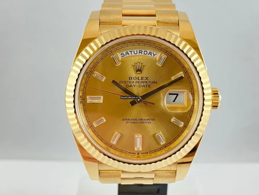 Lovely Knockoff Rolex Day-date 40 228238 Caliber 3255 Automatic Movement 40mm Yellow Gold Case Mens/unisex Watch
