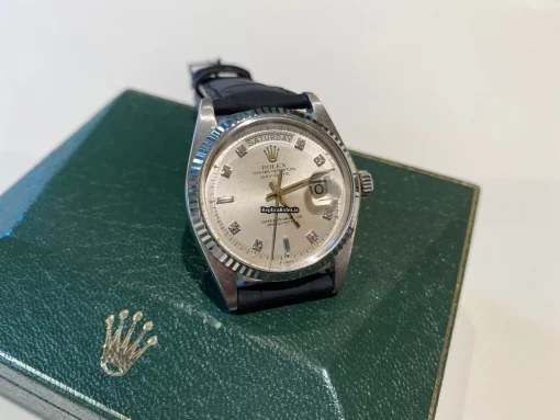 Remarkable Replica Rolex Day-date 36 1803 Caliber 1556 Automatic Movement 36mm White Gold Case Mens/unisex Watch - Image 2