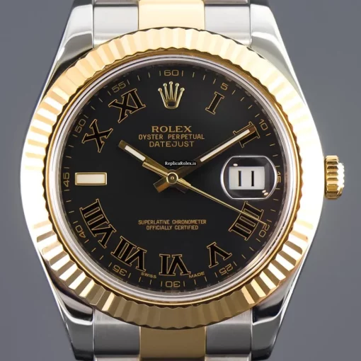Affordable Imitation Rolex Datejust II 116333 Caliber 3136 Automatic Movement 41mm Gold/steel Case Mens/unisex Watch
