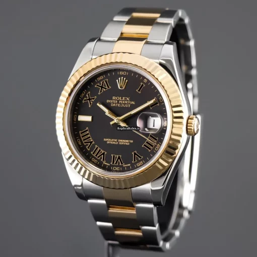 Affordable Imitation Rolex Datejust II 116333 Caliber 3136 Automatic Movement 41mm Gold/steel Case Mens/unisex Watch - Image 3