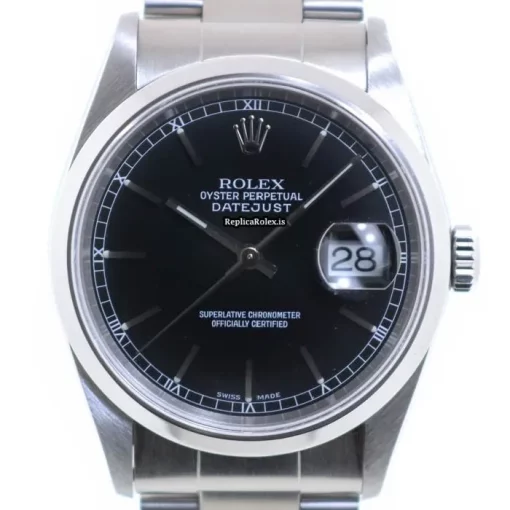 Aaa Replica Rolex Datejust 16200 Automatic Movement 36mm Steel Case Mens/unisex Watch - Image 2