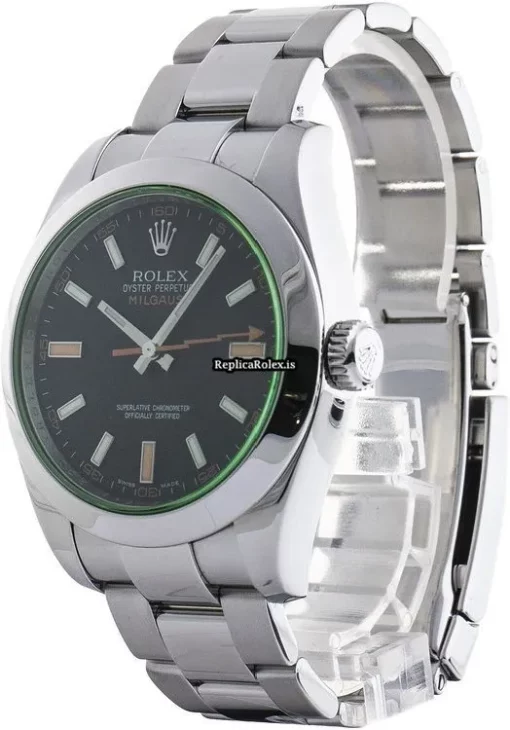 Lovely Replica Rolex Milgauss 116400gv-0001 Caliber 3131 Automatic Movement 40mm Steel Case Mens/unisex Watch - Image 2