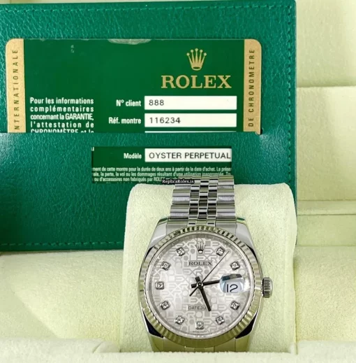 Pleasing Replica Rolex Datejust 116234 Caliber 3135 Automatic Movement 36mm Steel Case Mens/unisex Watch - Image 2