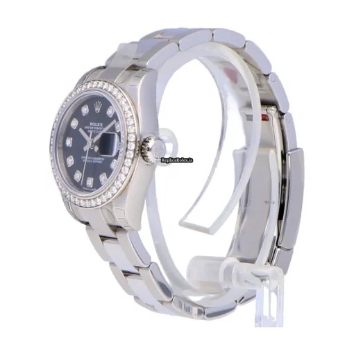 Amazing Knockoff Rolex Lady-datejust 179384-0002 Caliber 2235 Automatic Movement 26mm Silver Case Womens Watch - Image 2