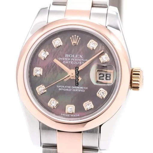 Reliable Replica Rolex Lady-datejust 179161ng Automatic Movement 25mm Gold/steel Case Womens Watch